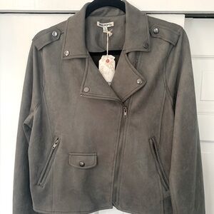NWT Ray Poets Gray Moto Jacket